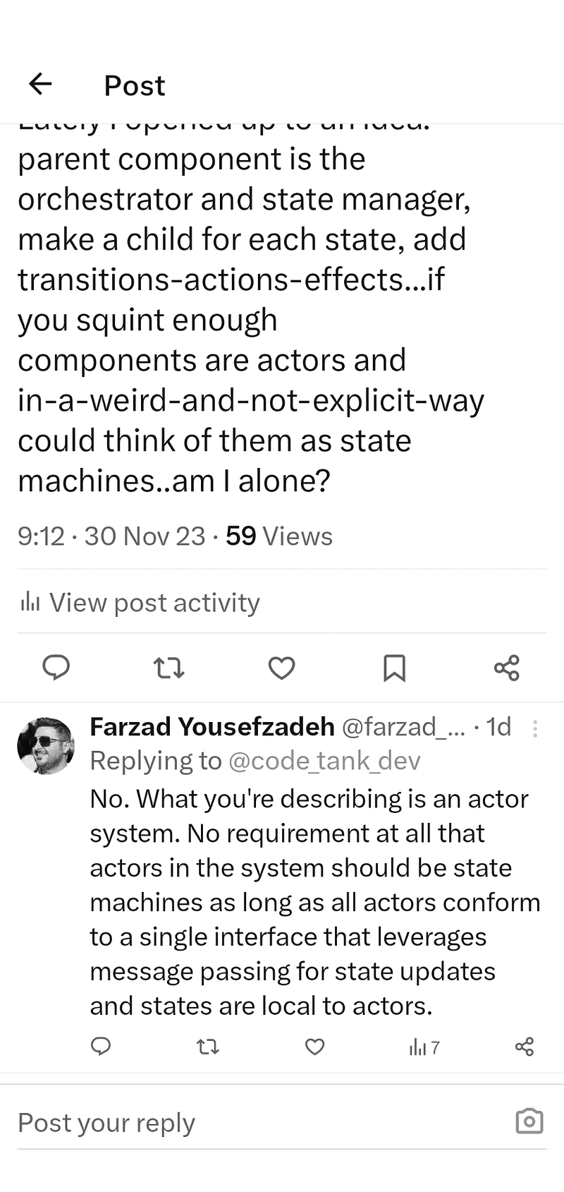 Actor System Illustration